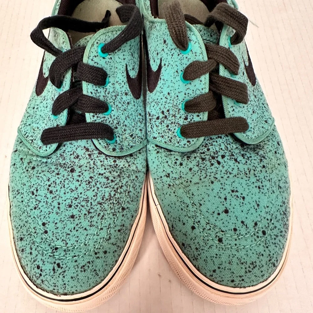 Nike SB Stefan Janoski Aqua Black Speckle Skate Shoes Youth 6Y Women’s 7.5